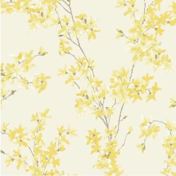 Laura Ashley Forsythia Sunshine Wallpaper Sample 1