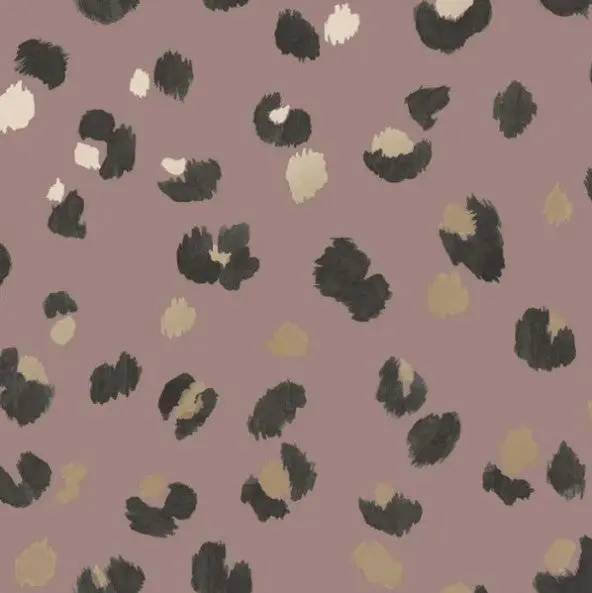 Mali Leopard Dco Exclusive Wallpaper Dusky Pink Sample 1