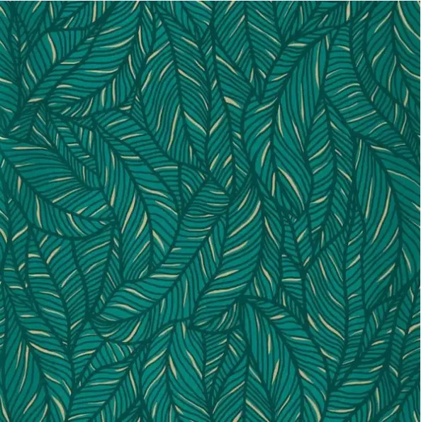 Clarke & Clarke Selva Wallpaper - Emerald Sample 1