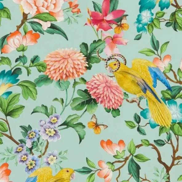 Clarke & Clarke Golden Parrot Wallpaper - Mineral Sample 1