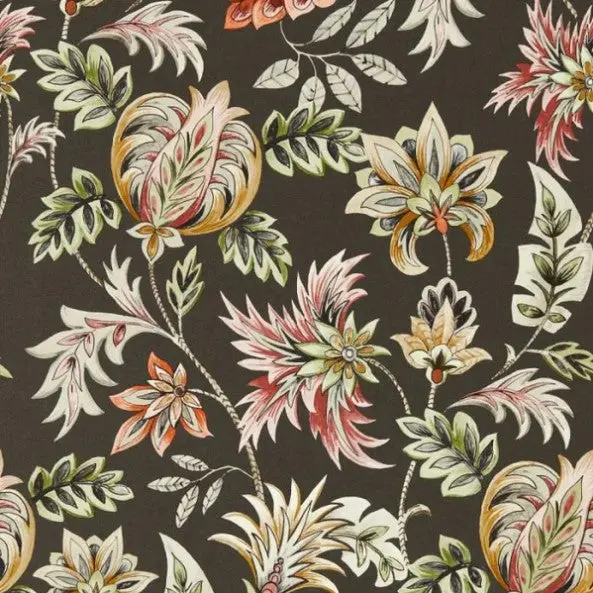 Clarke & Clarke Sizergh Wallpaper - Charcoal Sample 1