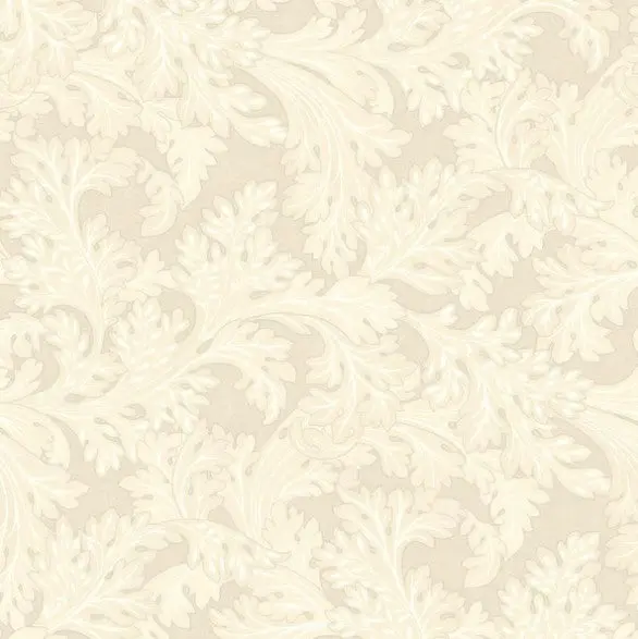 Forenza Leaf Wallpaper - Cream Sample 1