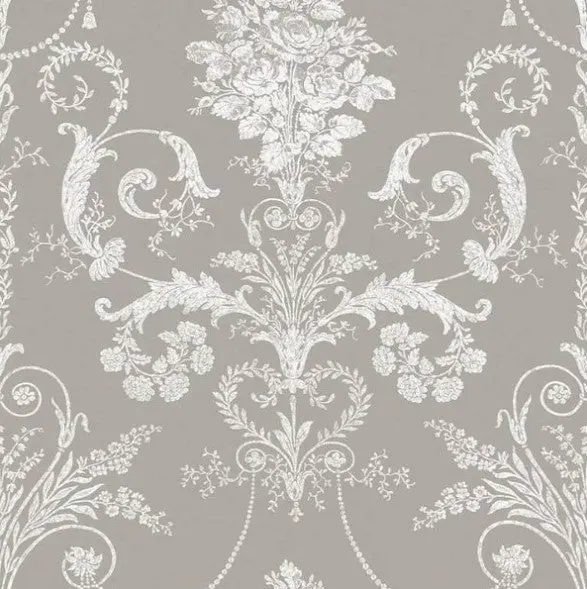 Laura Ashley Josette Steel Wallpaper Sample 1