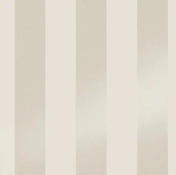 Laura Ashley Lille Pearlescent Stripe Wallpaper - Linen Sample 1