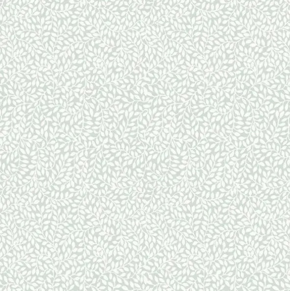 Laura Ashley Little Vines Duck Egg Wallpaper Sample 1