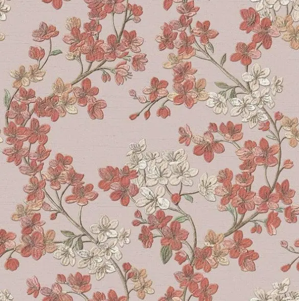 Grace Cherry Blossom Tree Wallpaper Blush Pink Sample 1