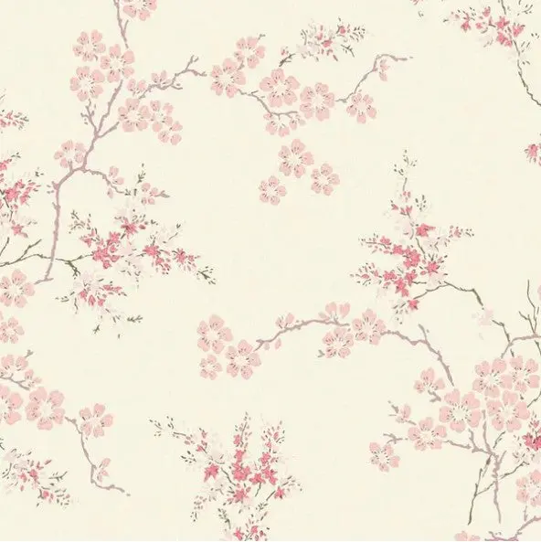 Laura Ashley Oriental Blossom Wallpaper Sample 1