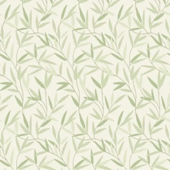 Laura Ashley Willow Leaf Hedgerow Wallpaper Sample 1