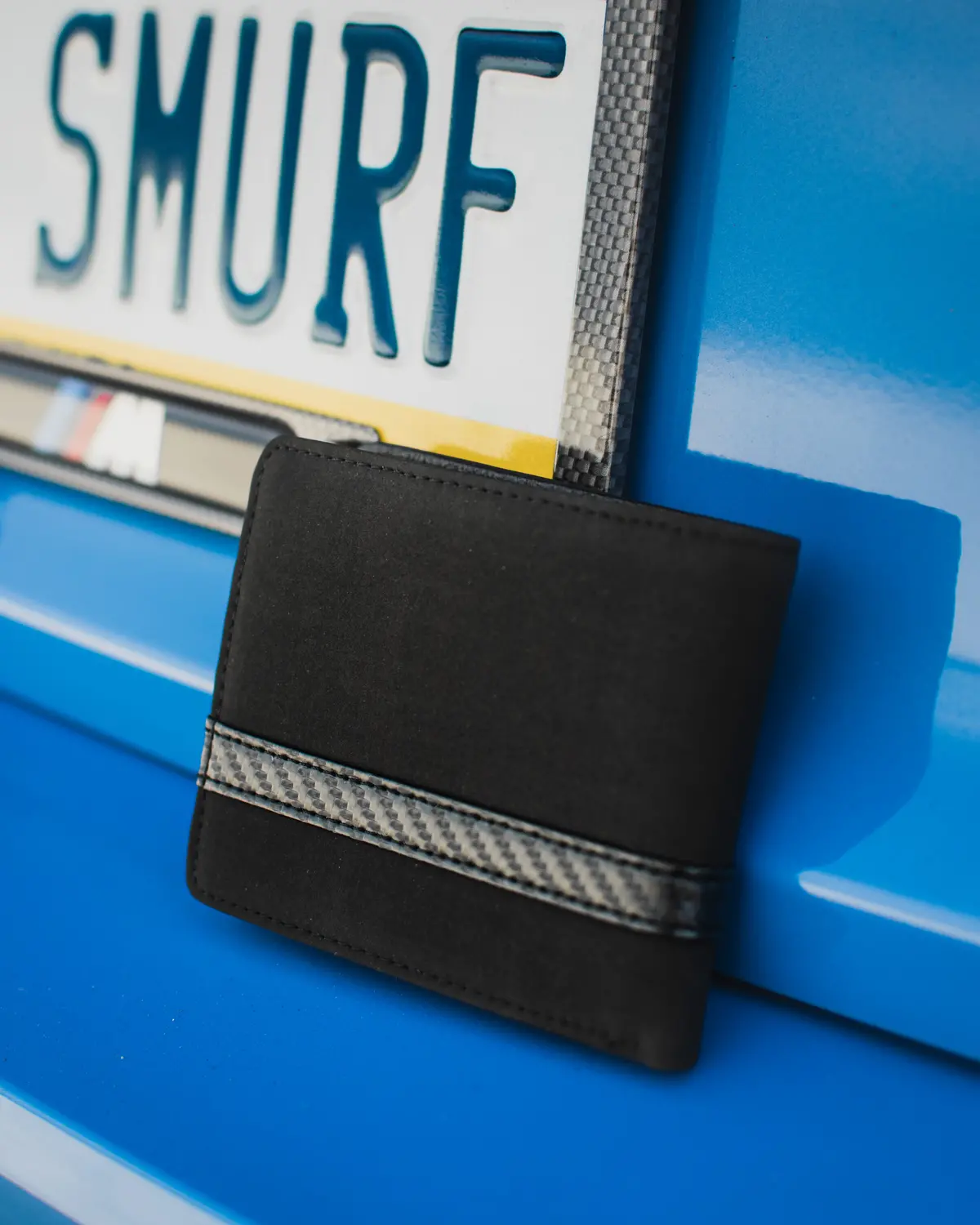 Dynacarbon™ Corsa Series Alcantara Carbon Fiber Striped Wallet 2