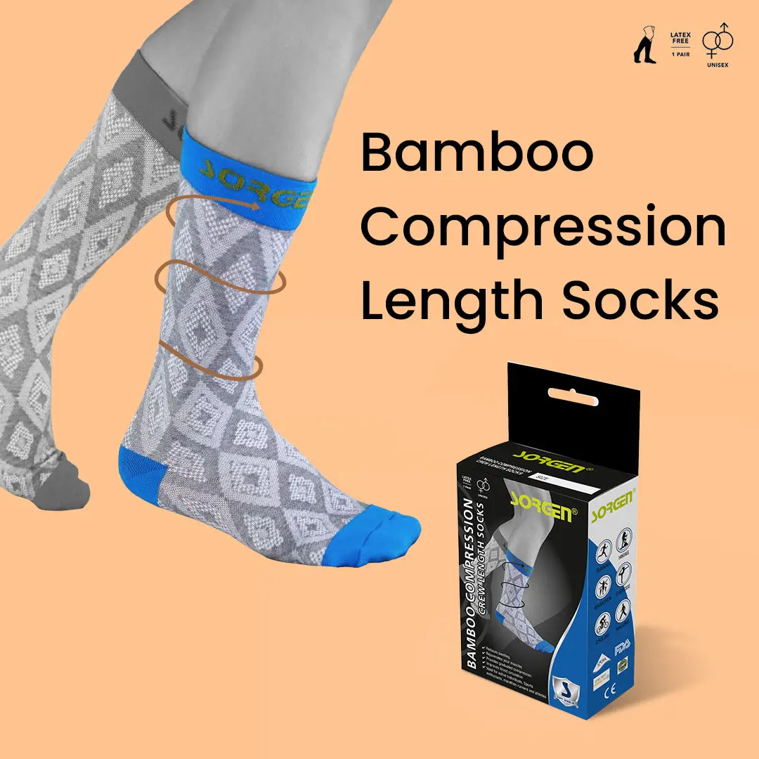 Sorgen Compression Bamboo Crew Length Socks (Small) 1