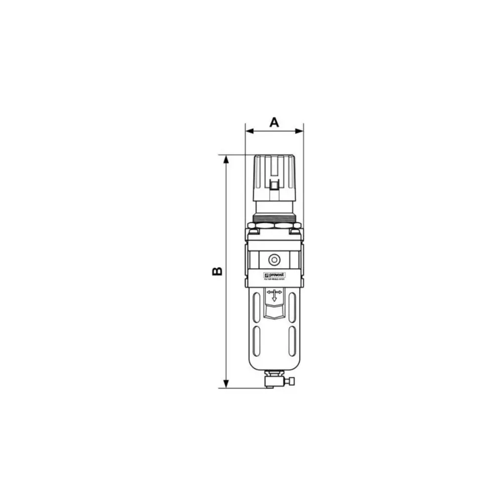 Prevost Alto 3 Wall Mount Filter Regulator 3
