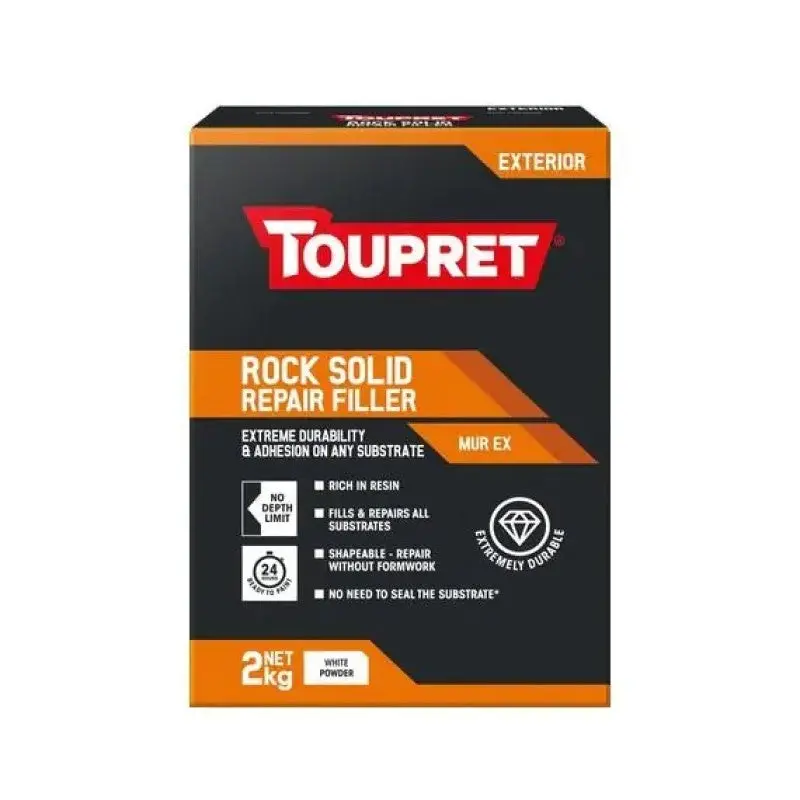 Toupret Mur Ex Rock Solid Exterior Repair Filler 2Kg 1