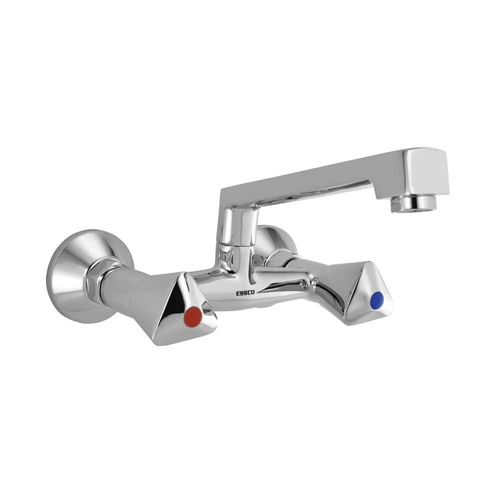 Essco Tropical Sink Mixer With Swinging Pipe Spout Tqt-Chr-521S  (Wall Mounted Model) 1