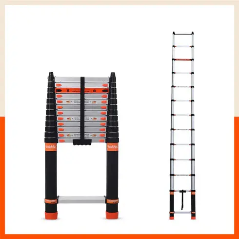 Bathla X-Tend 12.5 Ft Aluminium Telescopic Ladder (13 Step - 3.8 Mtr) 1