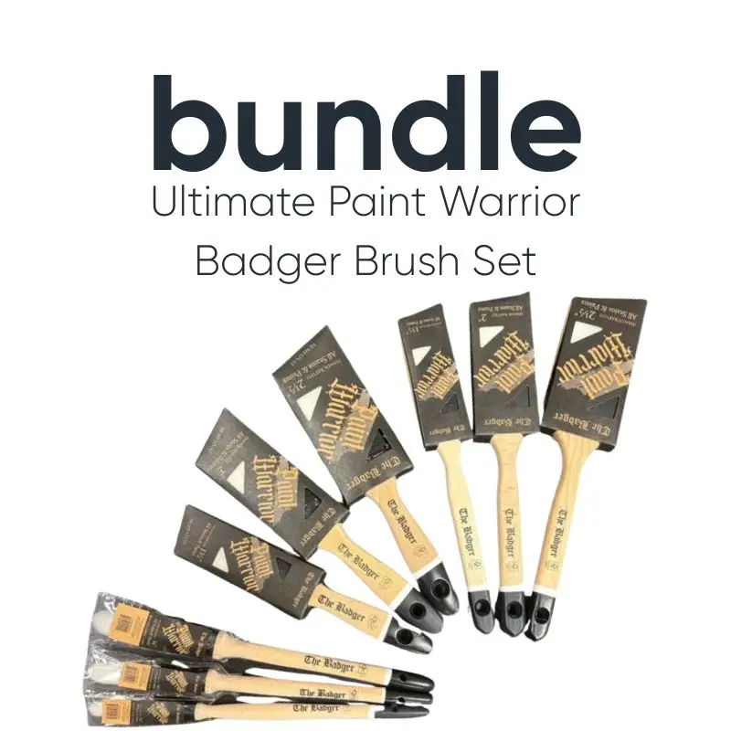 Ultimate Paint Warrior Badger Brush Set Bundle 1