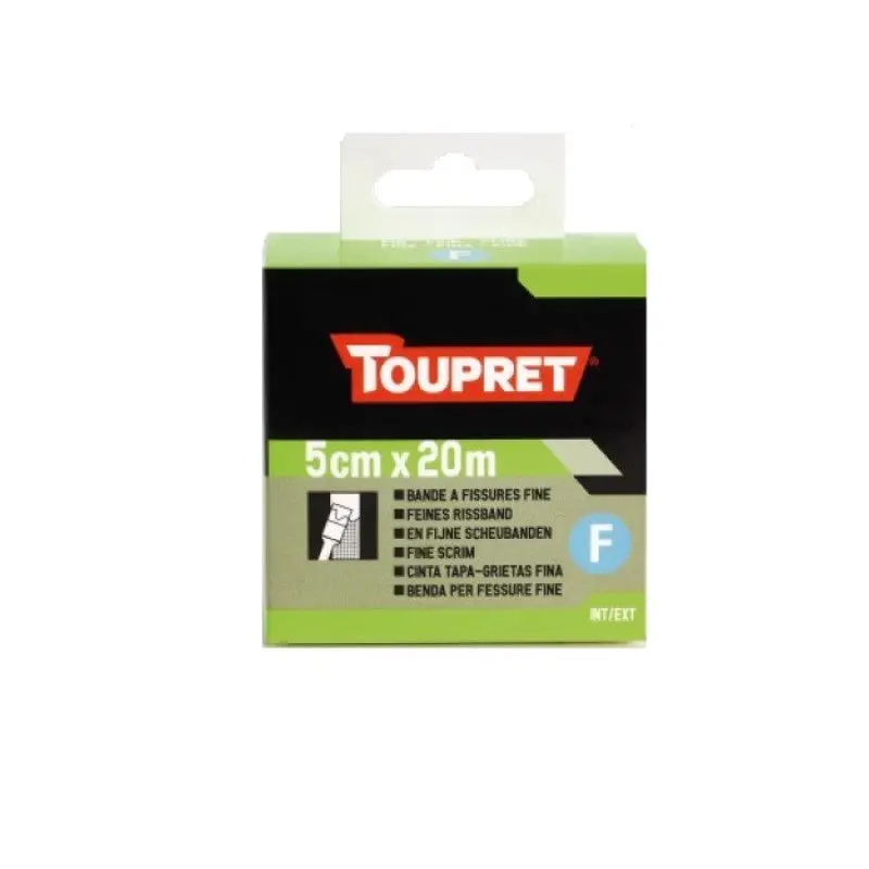 Toupret Ultra-Fine Elastic Scrim Tape For Cracks - 20Mx5cm 1