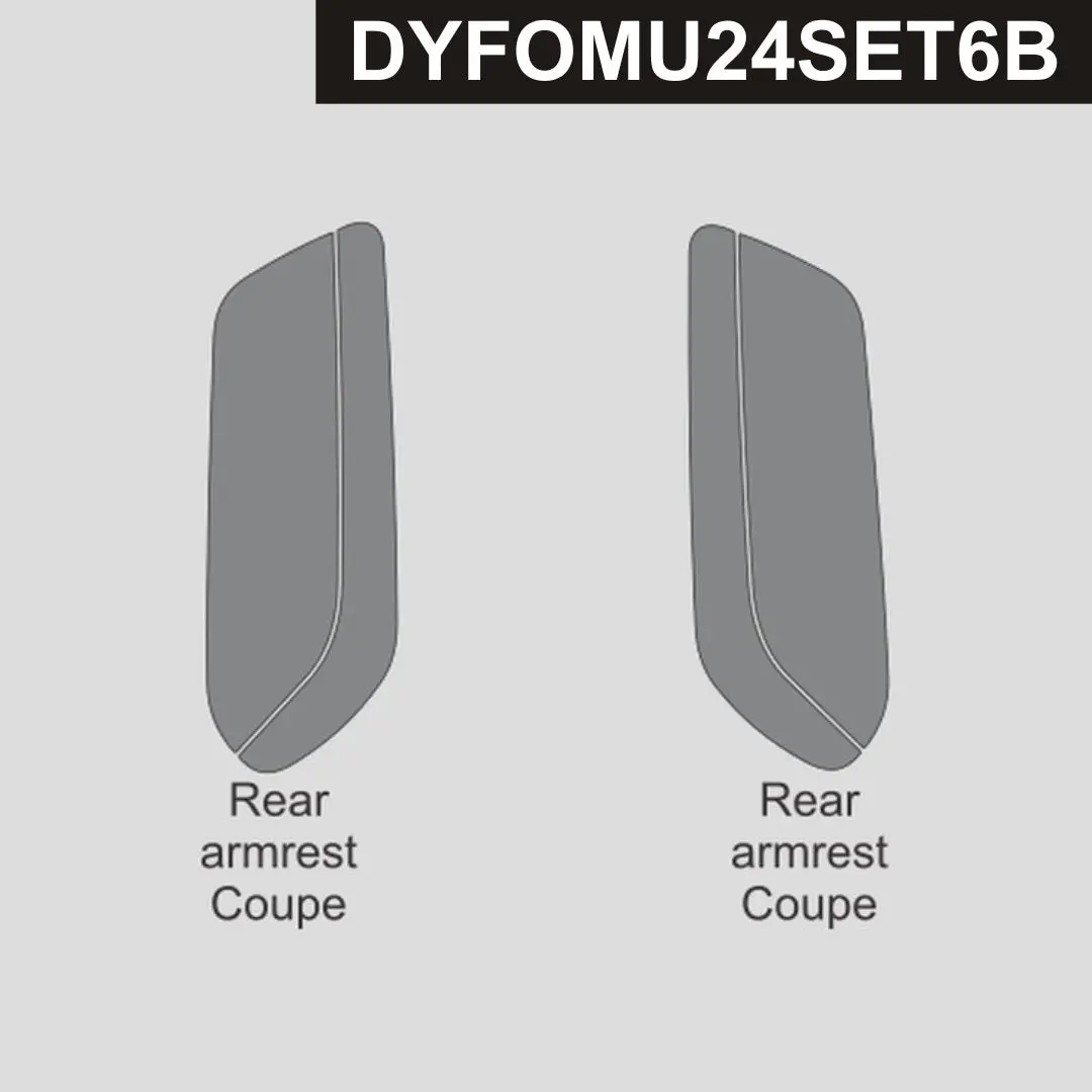 Dynacarbon™ Carbon Rear Seats Panels For Ford Mustang Coupe 2024-2026 1