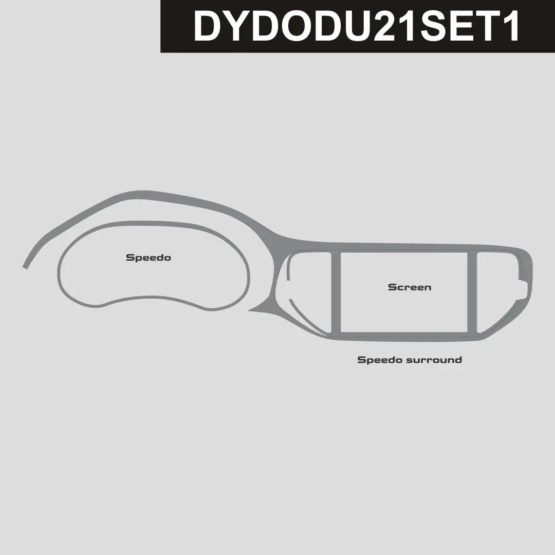 Dynacarbon™️ Carbon Fiber Infotainment And Cluster Dodge Durango 2021-2026 1