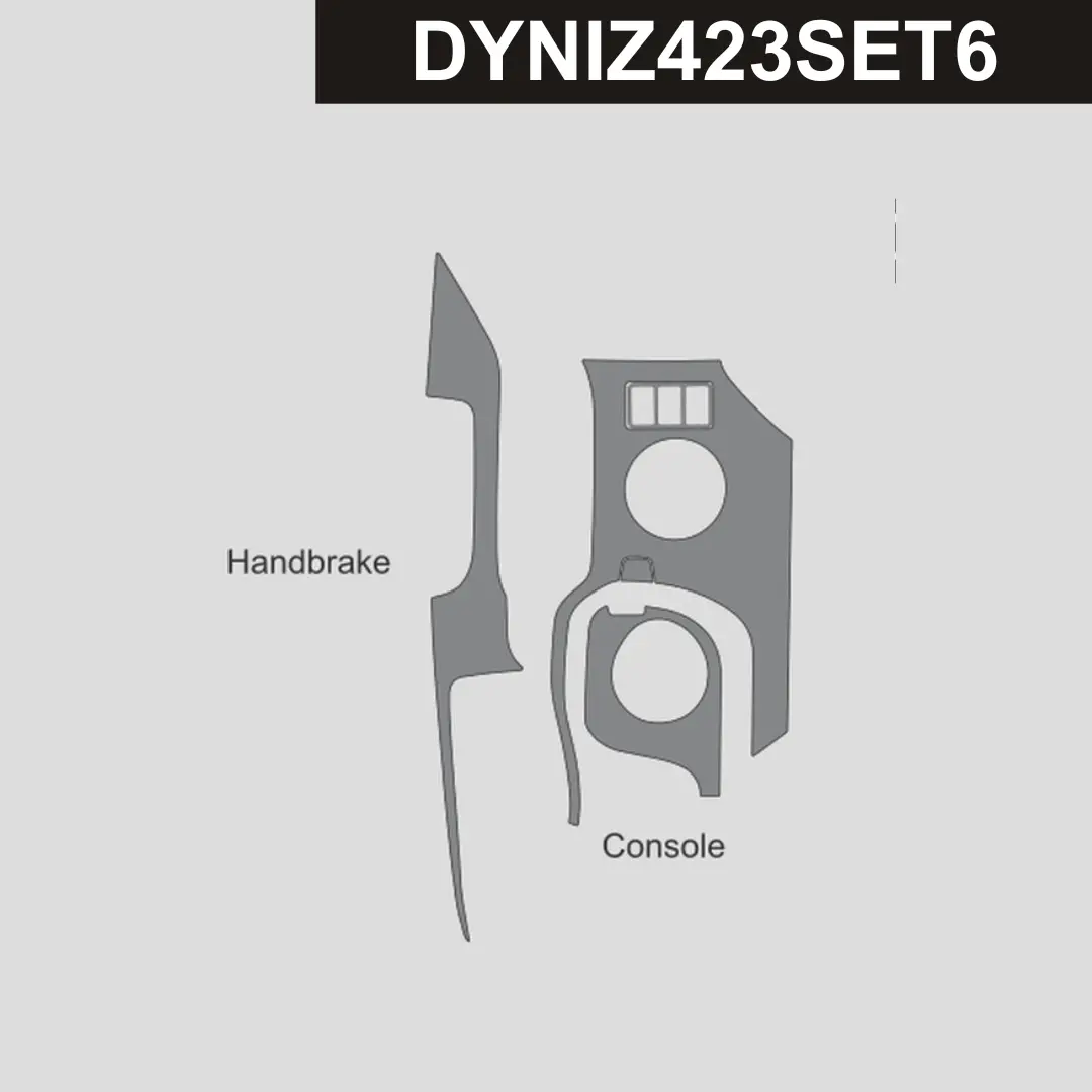 Dynacarbon™️ Carbon Fiber Handbrake And Cupholder Trim Nissan Z 2023-2026 1