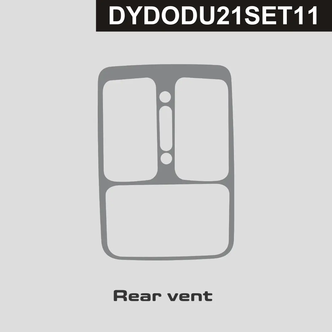 Dynacarbon™️ Carbon Fiber Rear Vent Trim Dodge Durango 2021-2026 1