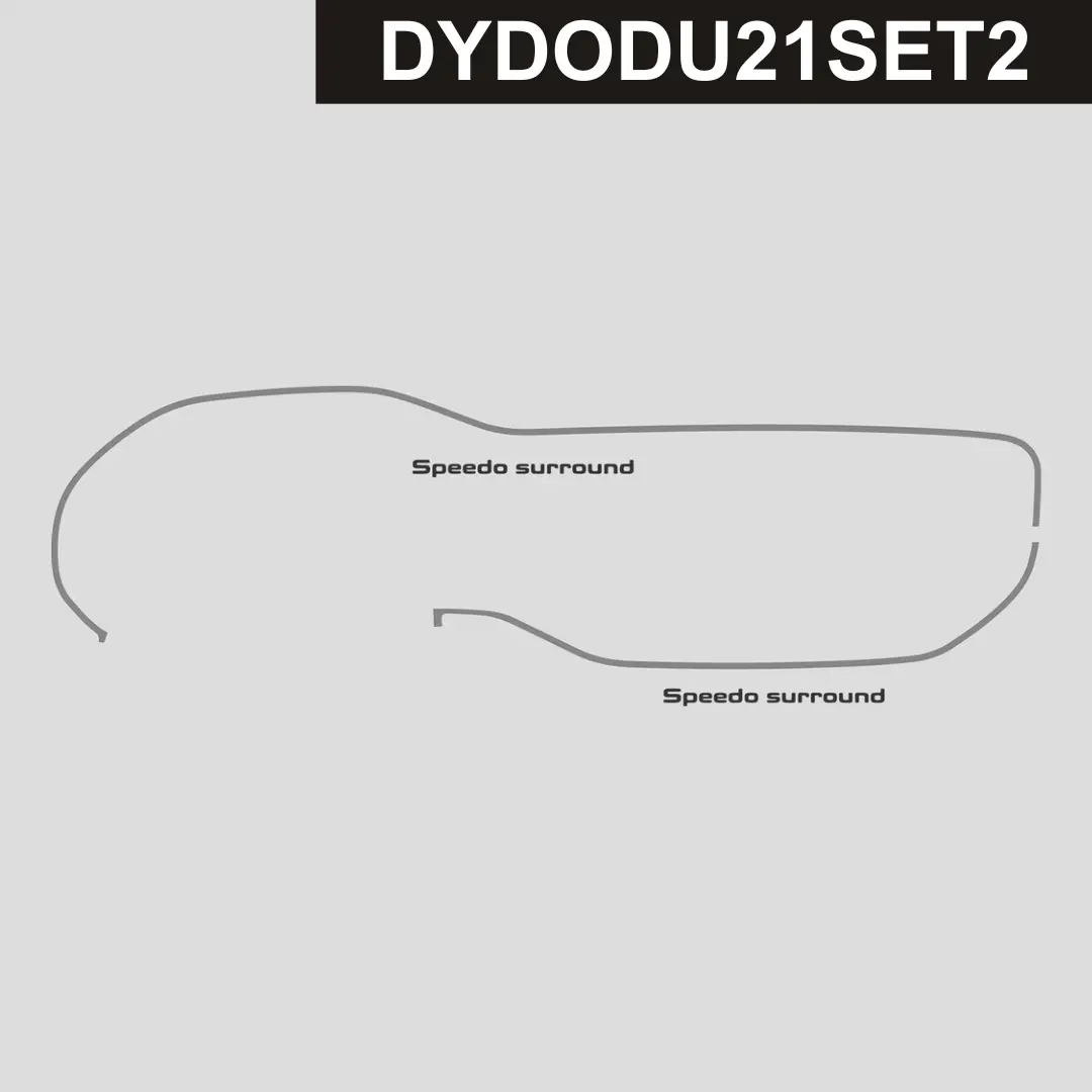Dynacarbon™️ Carbon Fiber Speedo Surround Dodge Durango 2021-2026 1