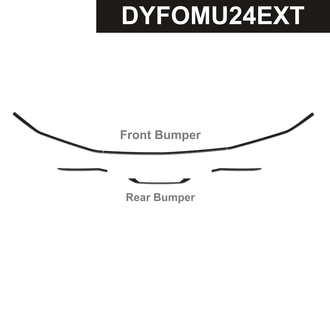 Dynacarbon™ Carbon Front And Rear Bumpers Kit For Ford Mustang Non-Performance 2024-2026 1