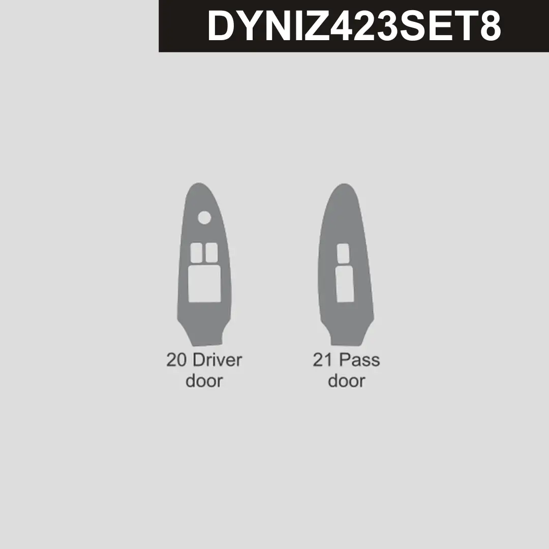 Dynacarbon™️ Carbon Fiber Door Window Control Trim Nissan Z 2023-2026 1