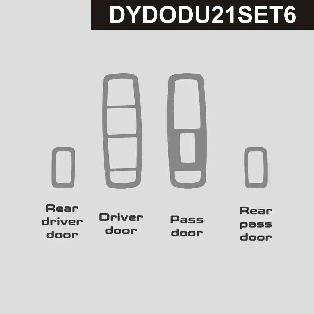 Dynacarbon™️ Carbon Fiber Doors Window Control Trim Dodge Durango 2021-2026 1