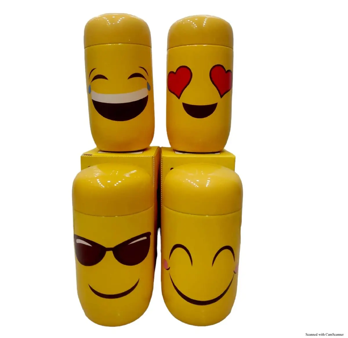 Tag Hills Cute Coffe Cup With Hot & Cold Set Of 3 Smiley Unique Design Each 200 Ml 1