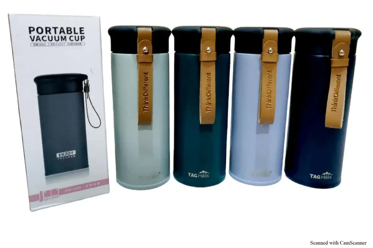 Tag Hills Stainless Steel Hot & Cold Portable Water Bottle Flask With Multi Colour  Set Of 3 Each 280Ml 1