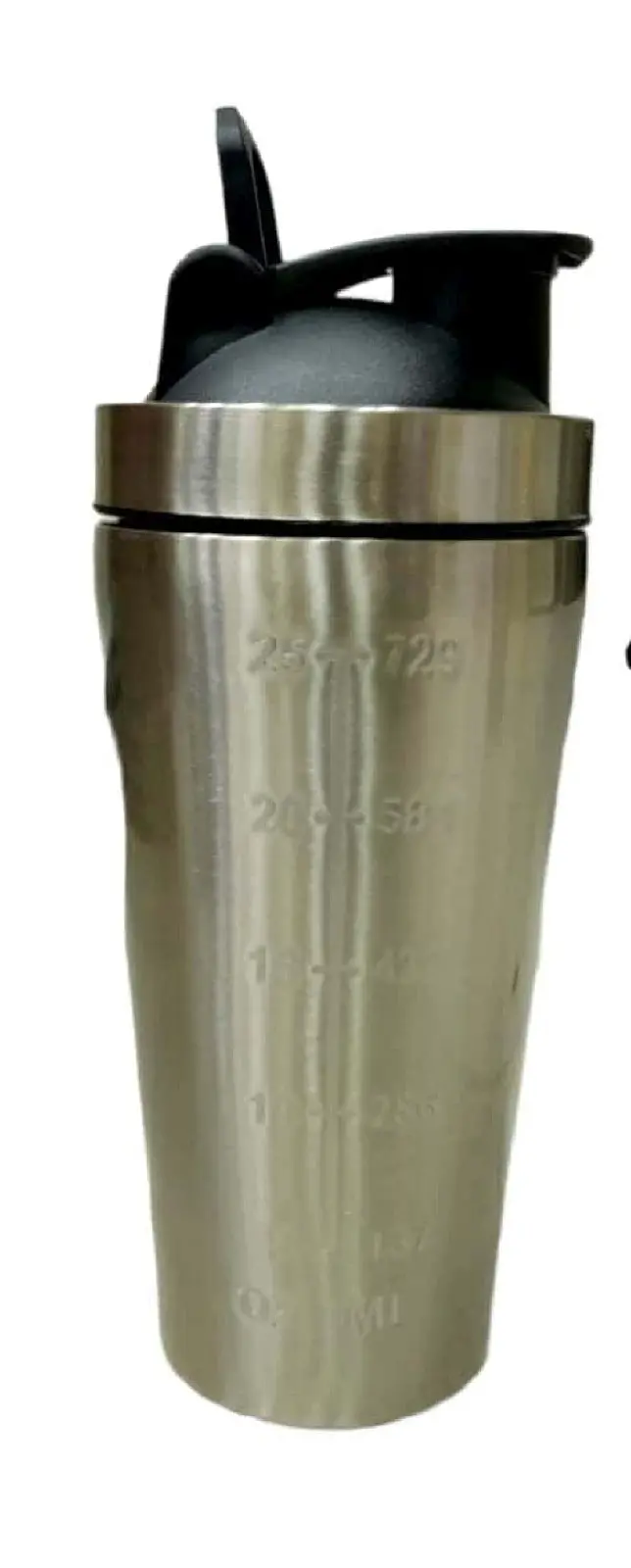 Tag Hills Gym Shaker Grip Stainless Steel Water Bottle 500Ml Silver 1
