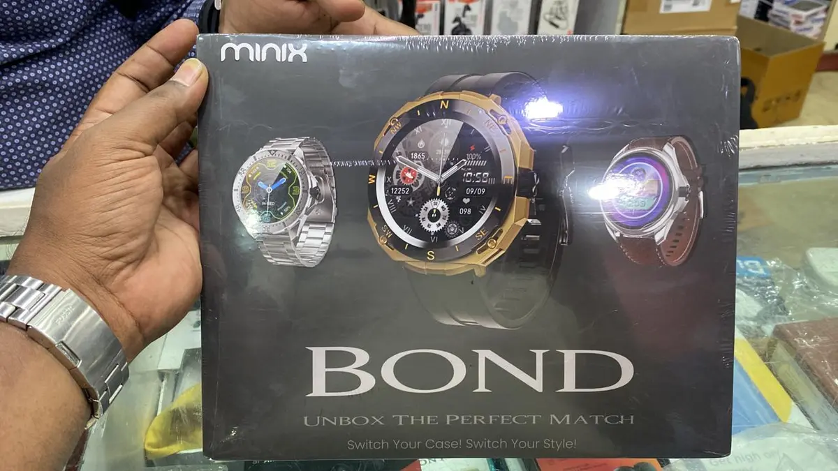 Minix Bond 1.32" Bluetooth Calling Smartwatch With 3 Interchangeable Watch Case And Strap 1