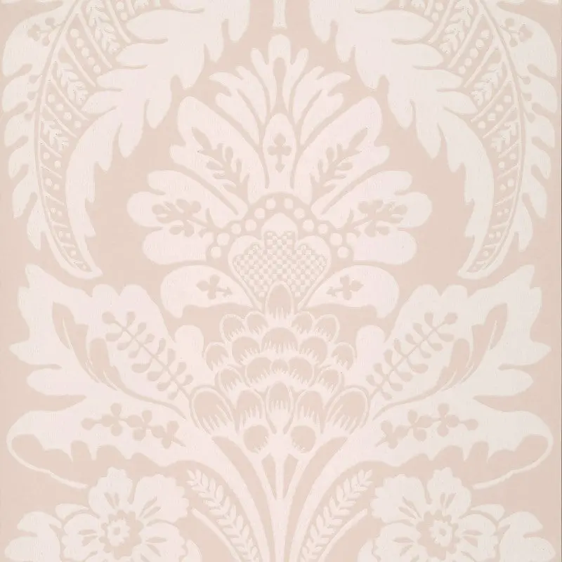 Little Greene Wilton Wallpaper Sample - Gypsum 1