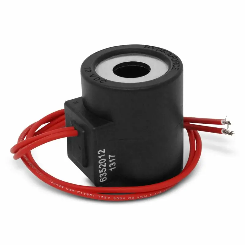 12V 6352012 Solenoid Valve Coil With Wire Leads Fits For Hydraforce Stems 08 38 Series 2