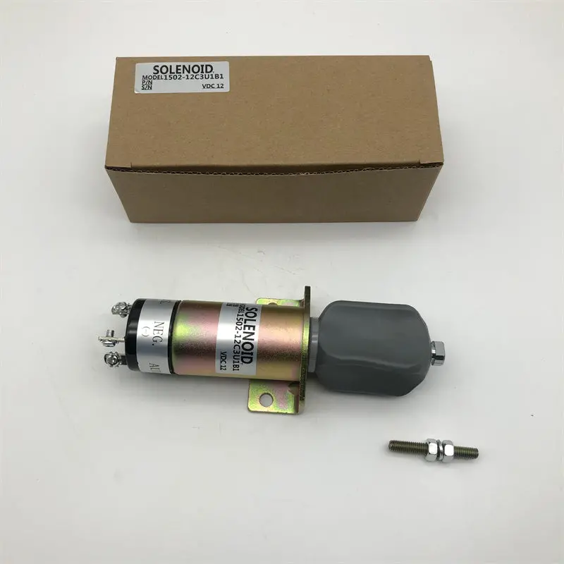 Diselmart 12V 1500-2108 1502-12C3u1b1 Diesel Stop Solenoid Replacement Fits For Woodward 2