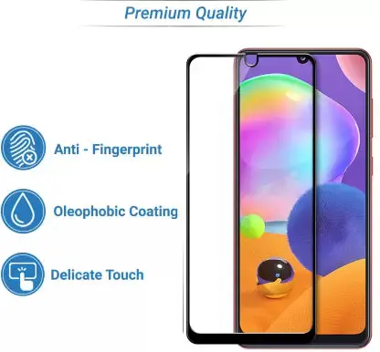 Dealsplant Premium Quality Super D Full Temper Glass For Samsung A31 1