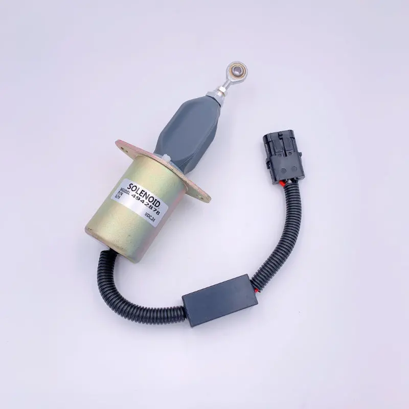 12V 4946639 Stop Solenoid Valve Fits For Cummins 4B 6B 6C Komatsu 8.3L Excavator 1