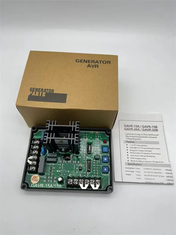 Gavr-15A Automatic Voltage Regulator Module Universal Brushless Avr Generator 2