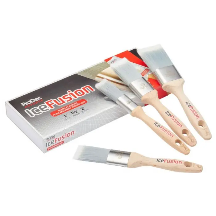 Prodec Ice Fusion 3 Pack Brush Set - With Free 1.5" Oval Brush 1