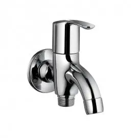 Essco Cosmo 2-Way Bib Cock Faucet With Wall Flange Cos-Chr-103041 1