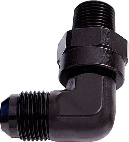 1/8" Npt To -6An Swivel Adapter – 90° Black Anodized Af922-06-02Blk 1