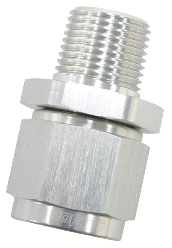An-To-Npt Straight Adapter Fitting - 1/8" Male Npt To -3An Female, Stainless Steel (Af916-03-02S) 1