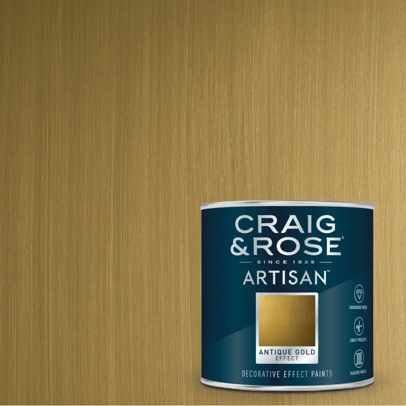 Craig & Rose Artisan Gold Effect Paint - Antique Gold 1