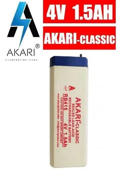 Akari Plus 4V Sealed Lead Acid Rechargeable Battery For Mosquito Bat / Toys 4