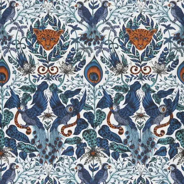 Clarke & Clarke Amazon Wallpaper - Blue Sample 1