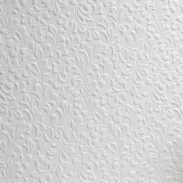 Anaglypta Original Wilton Leaf Wallpaper White (Rd314) Sample 1