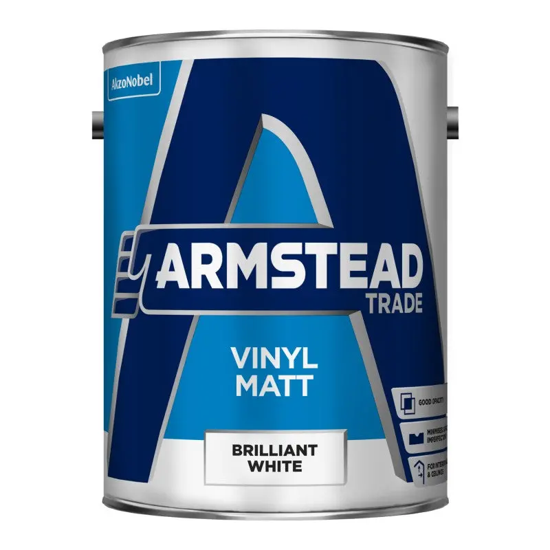 Armstead Trade Vinyl Matt Paint - Brilliant White 1