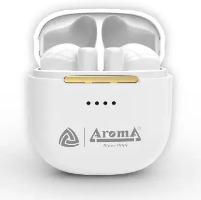 Aroma Nb137 Current 24 Hours Playing Time True Wireless Earbuds Bluetooth Gaming Headset  (White, True Wireless) 1