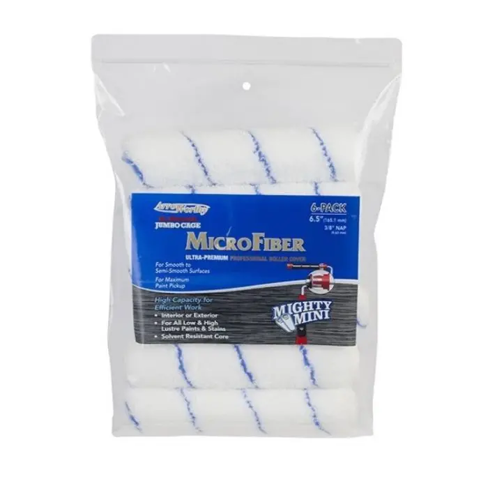 Arroworthy 6-Pack Microfiber Jumbo Paint Roller Sleeves