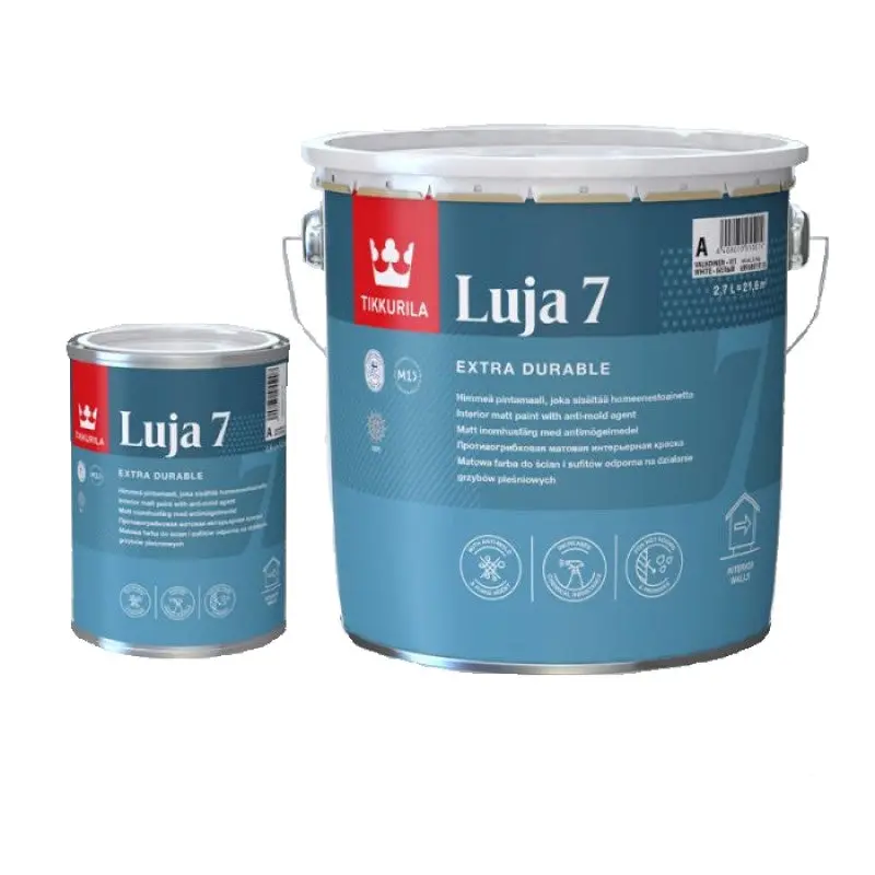 Tikkurila Luja 7 Scrubbable Matt Bathroom Paint - Colour Match 1